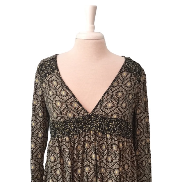 Free People Rolling Peplum Hill Tunic Top Small - Picture 2 of 6